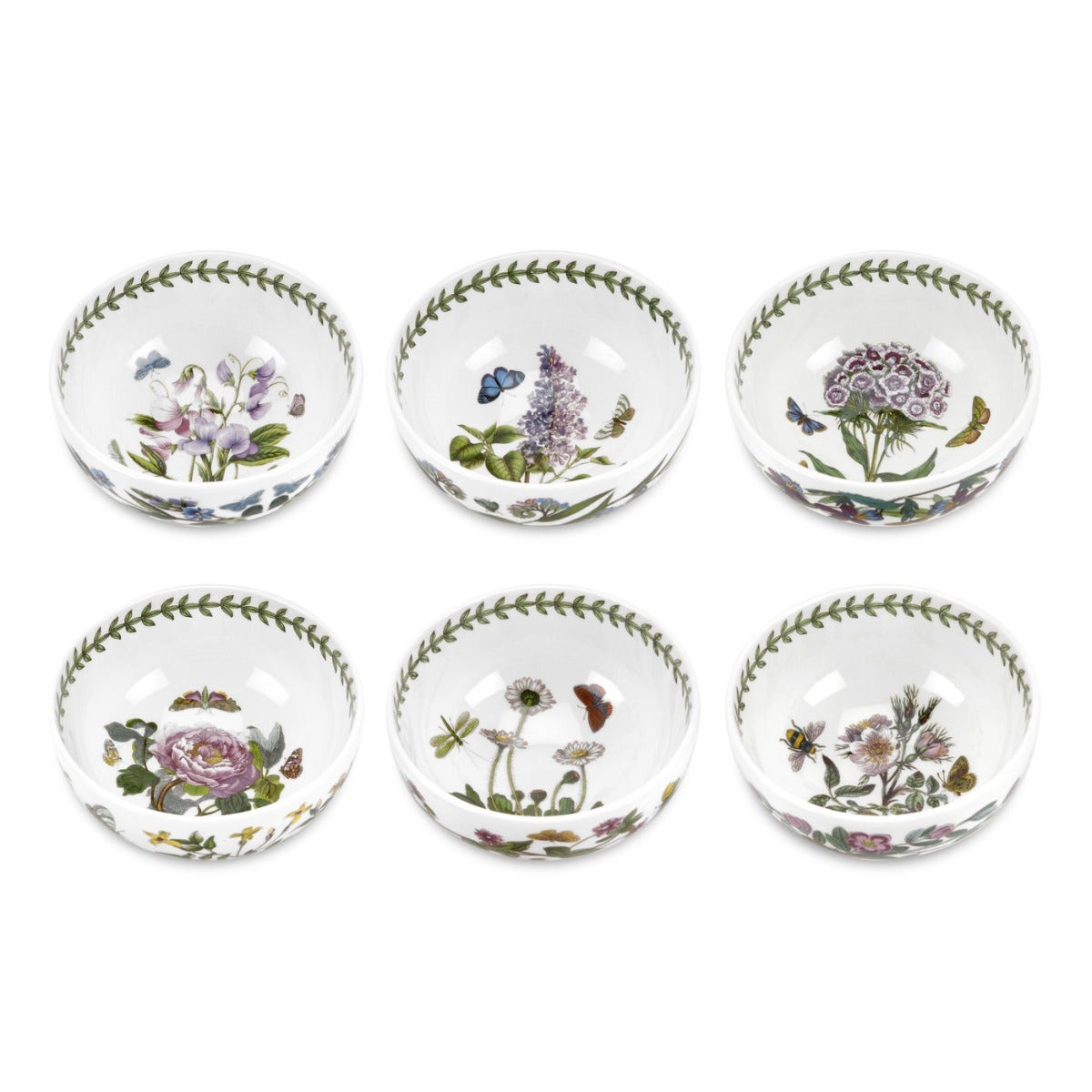 Seconds Portmeirion Botanic GardenSet of 6 5 Inch Rimless Bowl - No Guarantee of Flower Design