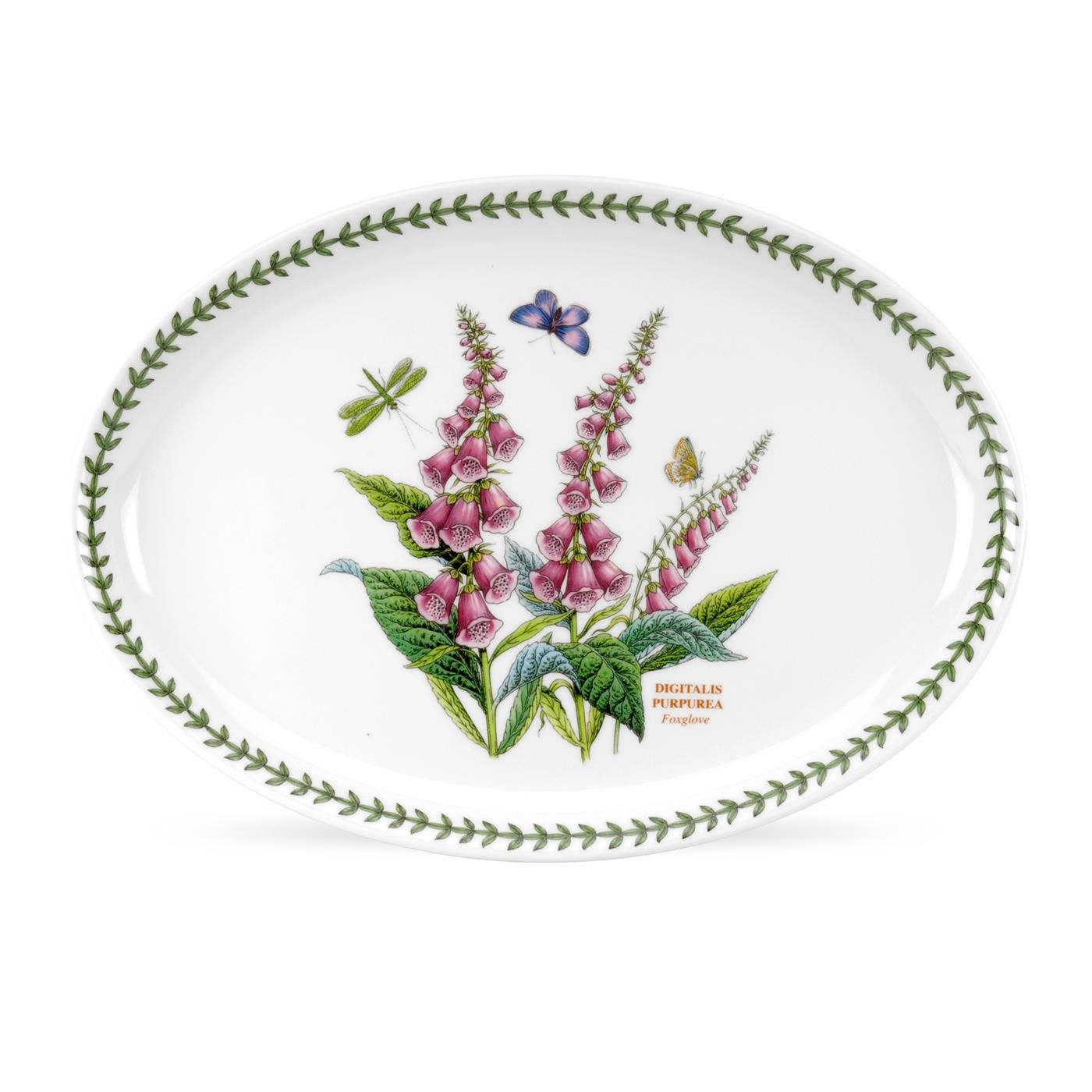 Seconds Portmeirion Botanic Garden 33cm Oval Steak Platter - No Guarantee of Flower Design