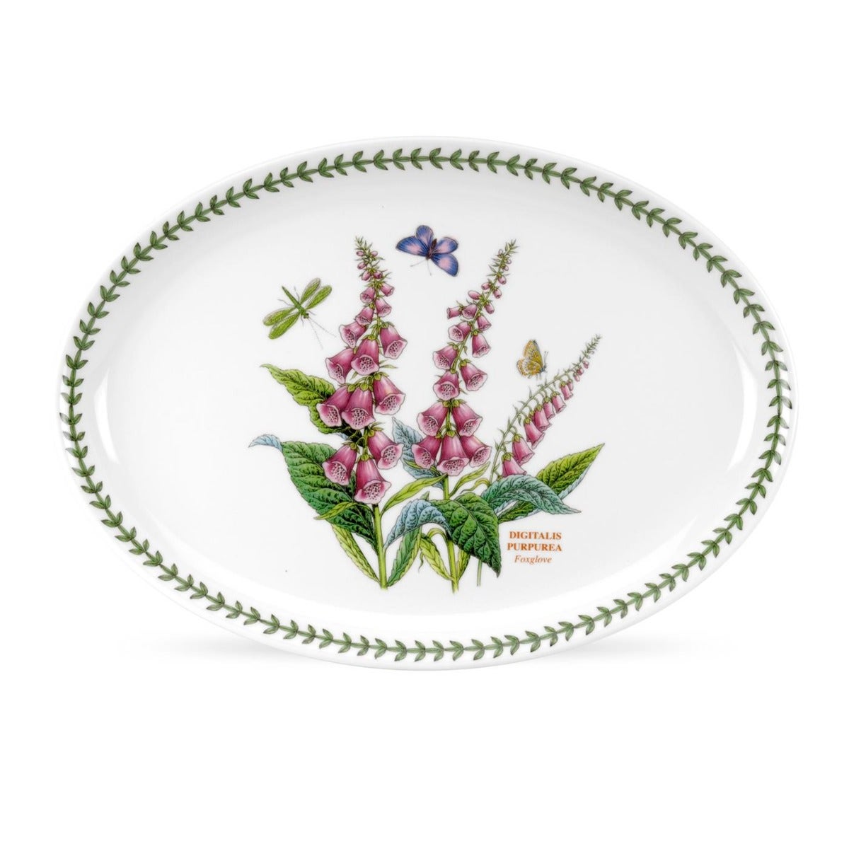 Seconds Portmeirion Botanic Garden Single 33cm Oval Steak Platter - No Guarantee of Flower Design