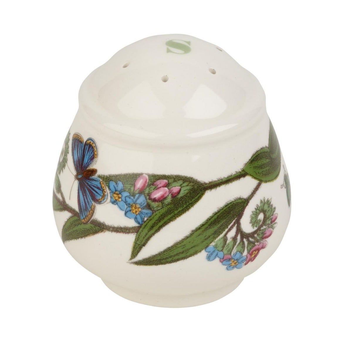Seconds Portmeirion Botanic Garden Romantic Shape Salt Pot -  No Guarantee of Flower Design