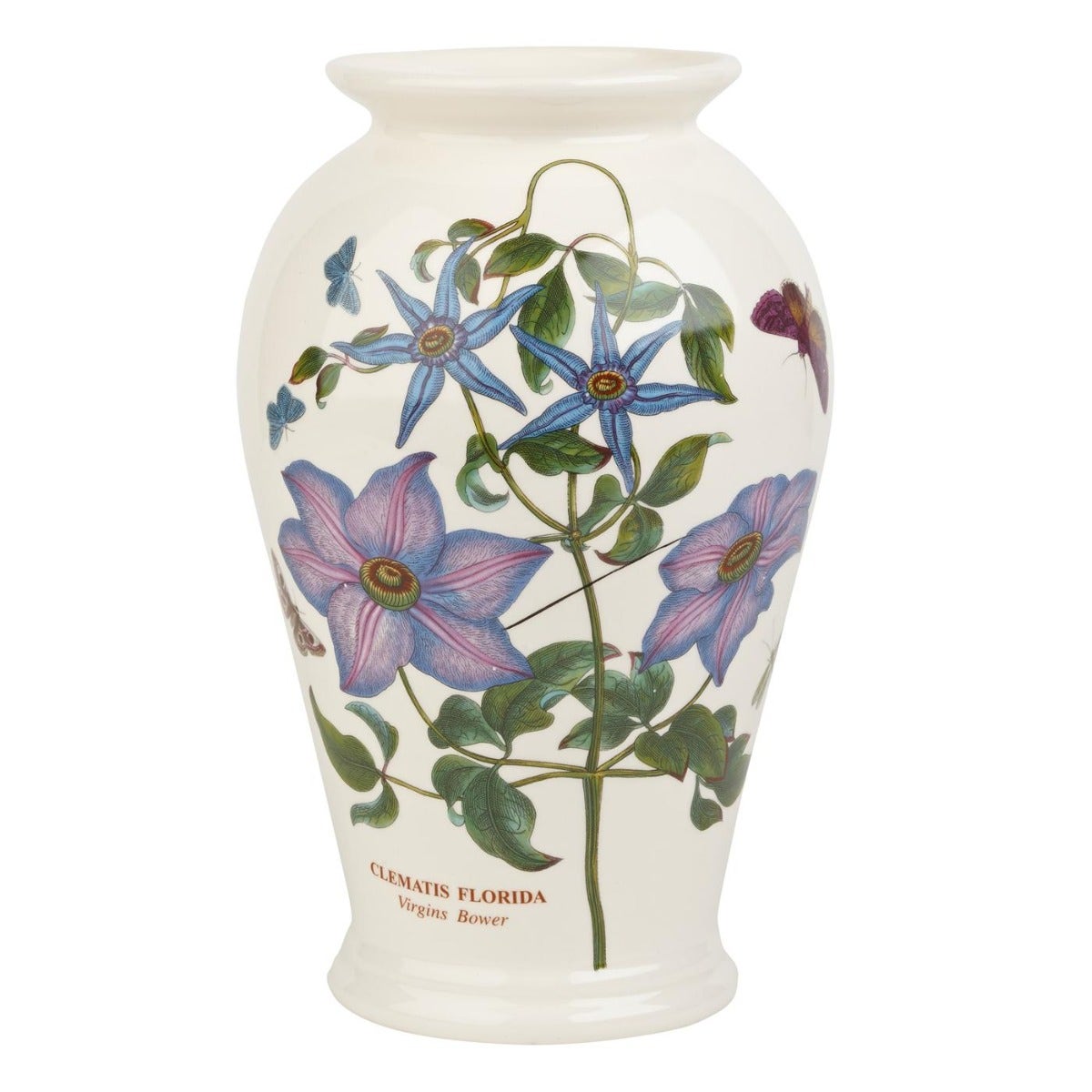 Seconds Portmeirion Botanic Garden 8 Inch Canton Vase - No Guarantee of Flower Design