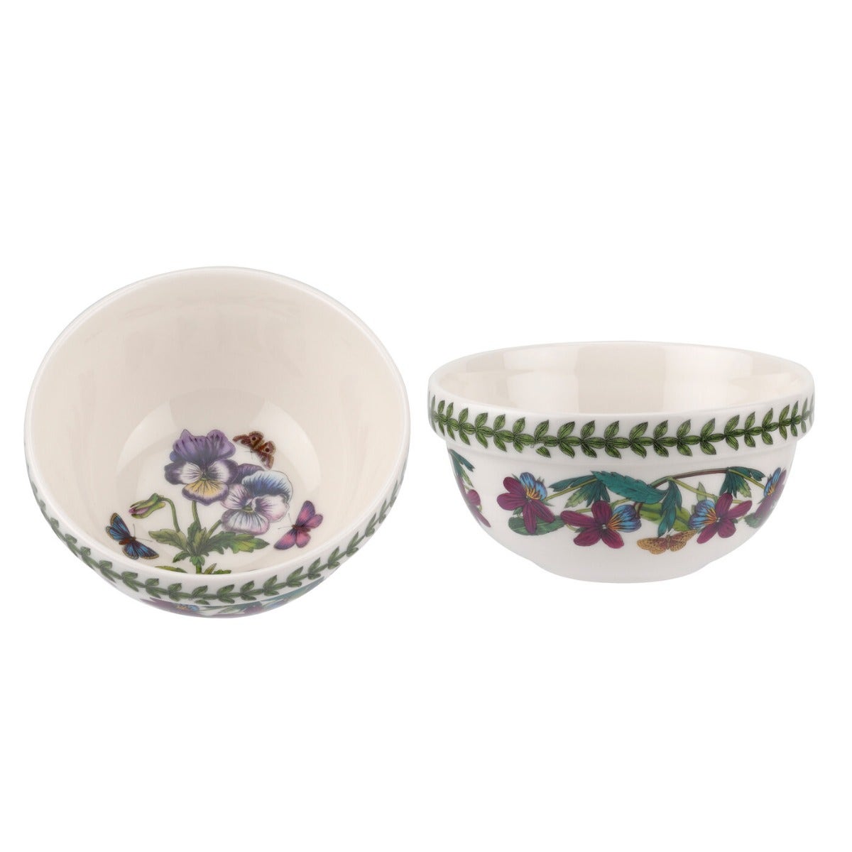 Seconds Portmeirion Botanic Garden 5 Inch Stacking Bowl - No Guarantee of Flower Design