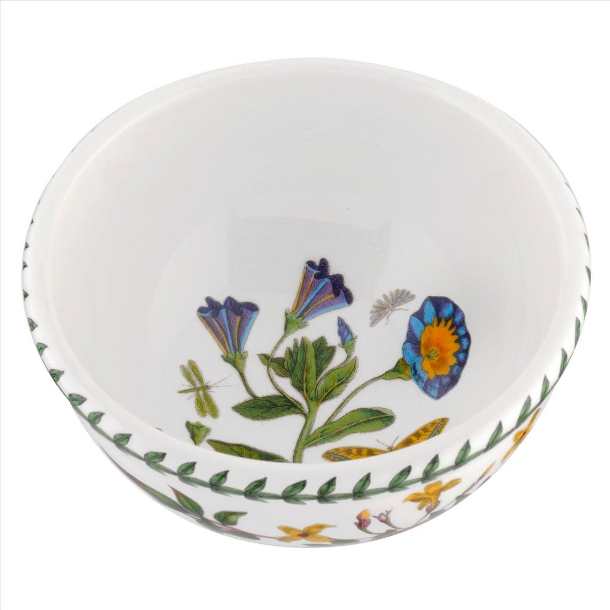 Seconds Portmeirion Botanic Garden Set Of 6 5 Inch Fruit Salad Bowls - Convolvulus