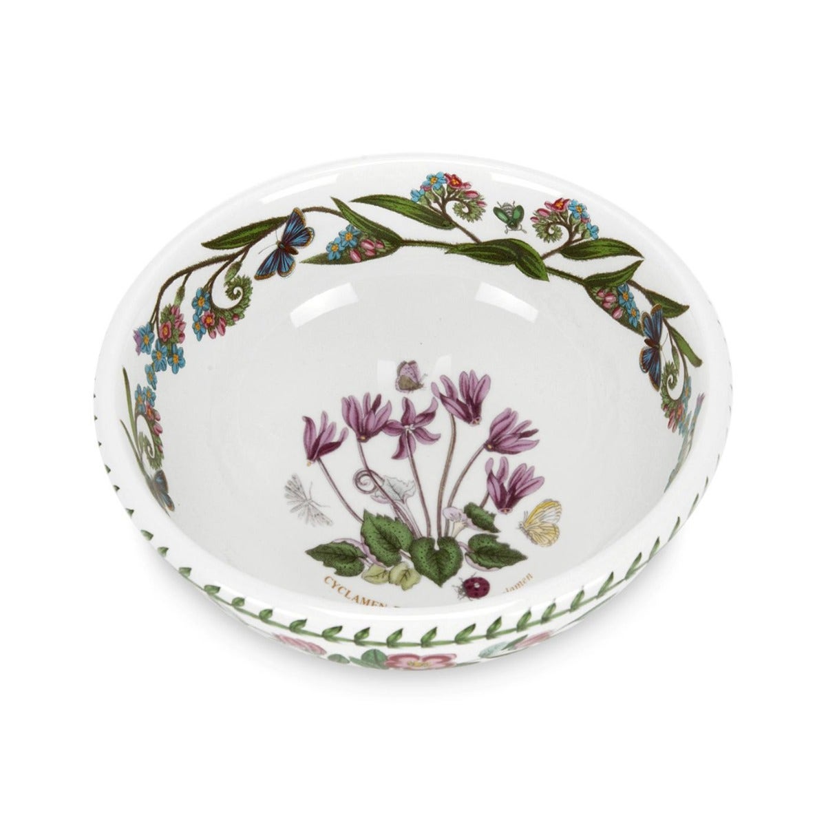 Seconds Portmeirion Botanic Garden 7 inch Salad Bowl - Cyclamen