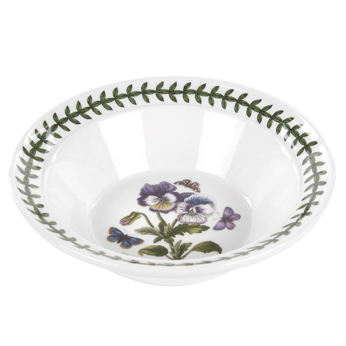 Seconds Portmeirion Botanic Garden Set Of 6 Oatmeal Bowls -  Pansy