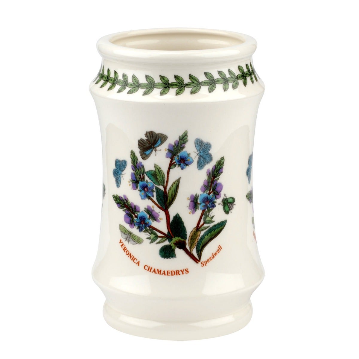 Seconds Portmeirion Botanic Garden 6.5 Inch Utensil Jar - Speedwell