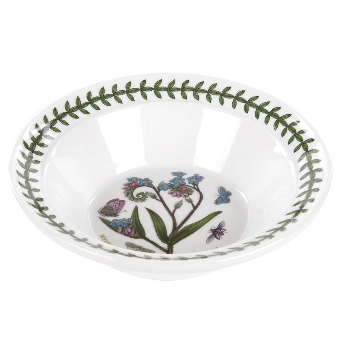 Seconds Portmeirion Botanic Garden Set Of 6 6 Inch Oatmeal Bowls - Forget Me Not