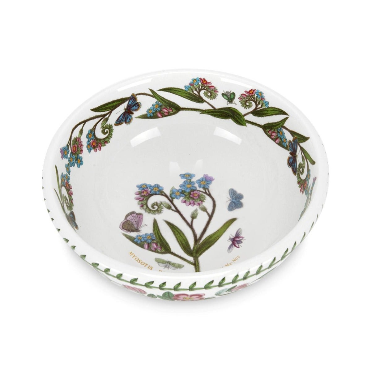 Seconds Portmeirion Botanic Garden Set Of 6 7 Inch Salad Bowls -  Forget Me Not