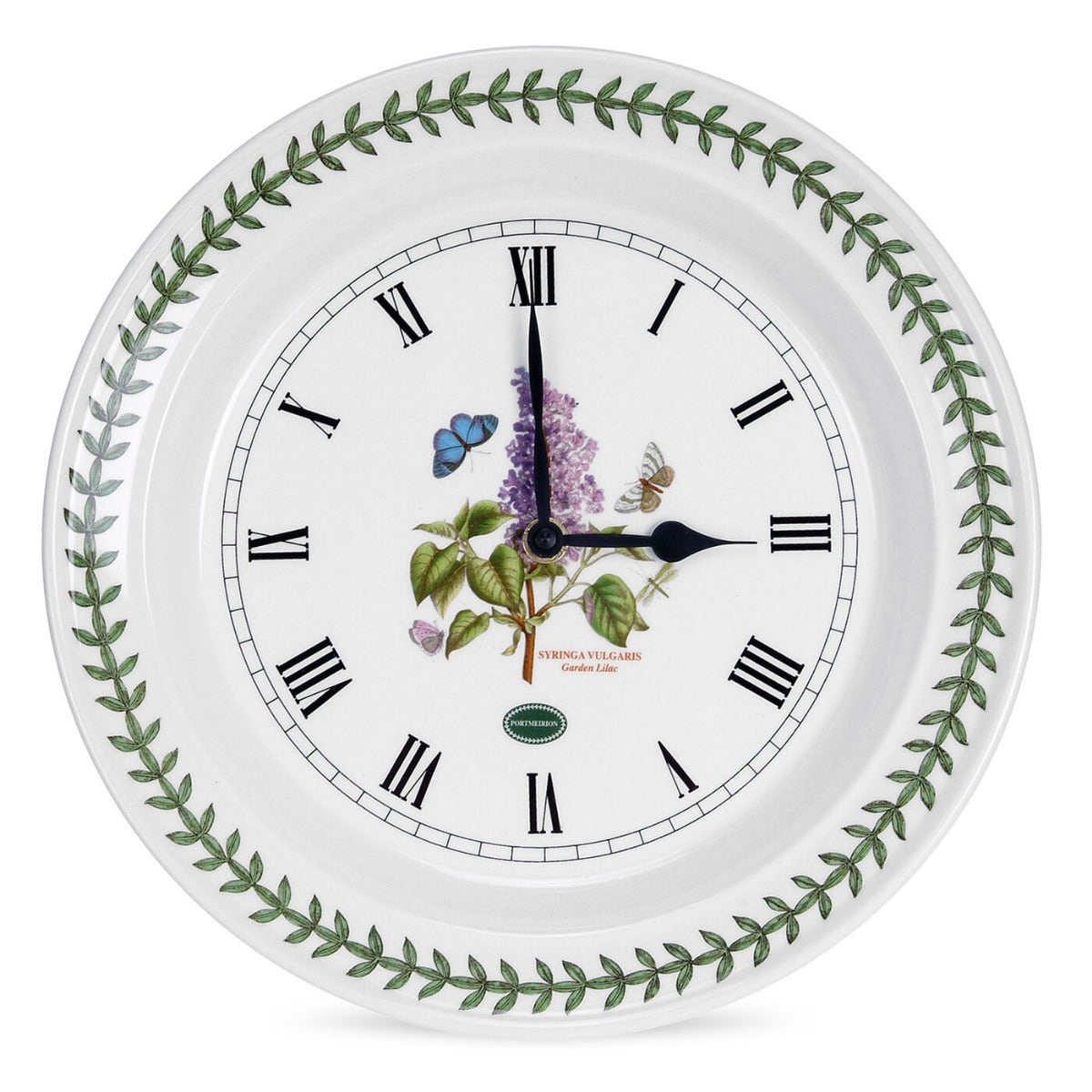 Seconds Portmeirion Botanic Garden Wall Clock - Garden Lilac