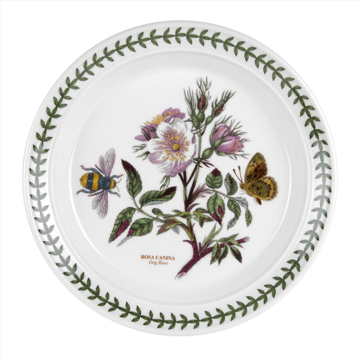 Seconds Portmeirion Botanic Garden 8 Inch Plate - Dog Rose 