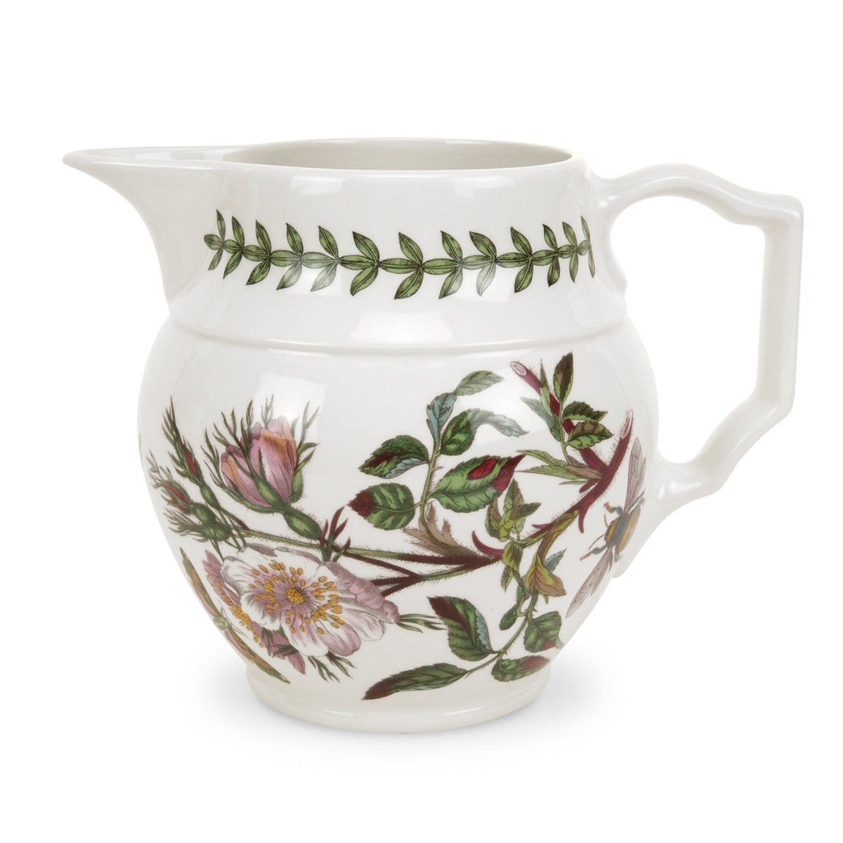 Seconds Portmeirion Botanic Garden 2 Pint Staffordshire Jug - Dog Rose