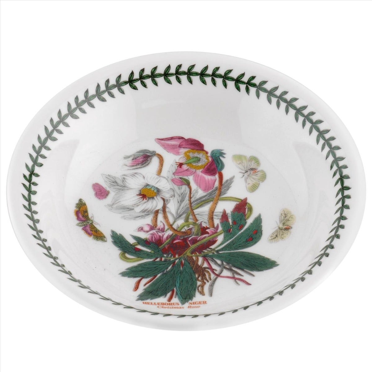 Seconds Portmeirion Botanic Garden 8 Inch Pasta Bowl Dog Rose Set of 6