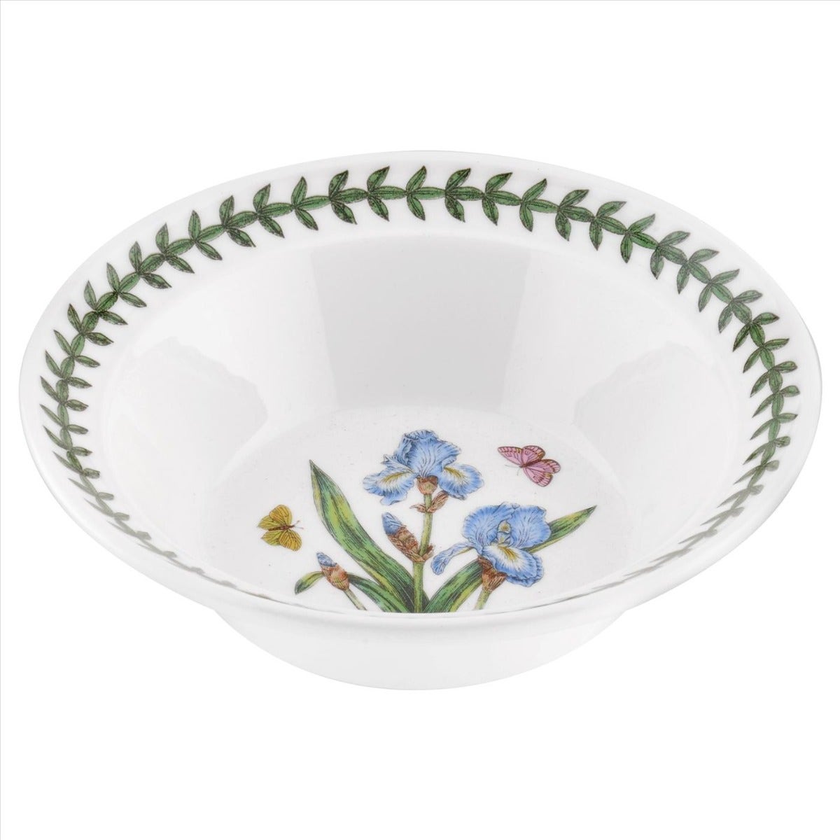 Seconds Portmeirion Botanic Garden Oatmeal (Drum Shape) Bowl Iris Set of 6