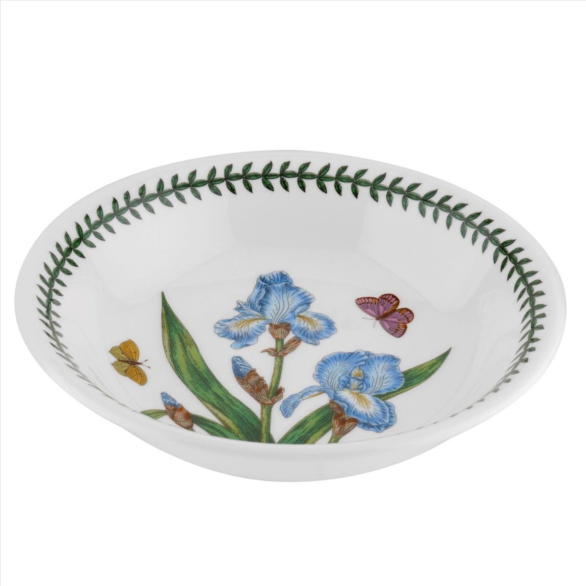 Seconds Portmeirion Botanic Garden 8 Inch Pasta Bowl Iris Set of 6