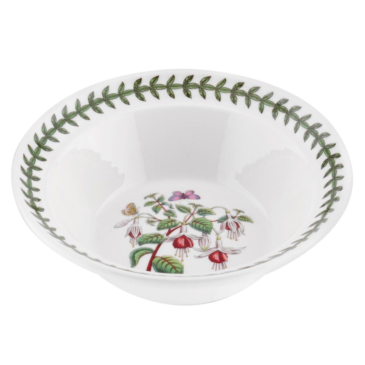 Seconds Portmeirion Botanic Garden Oatmeal Bowl Fuchsia Set of 6
