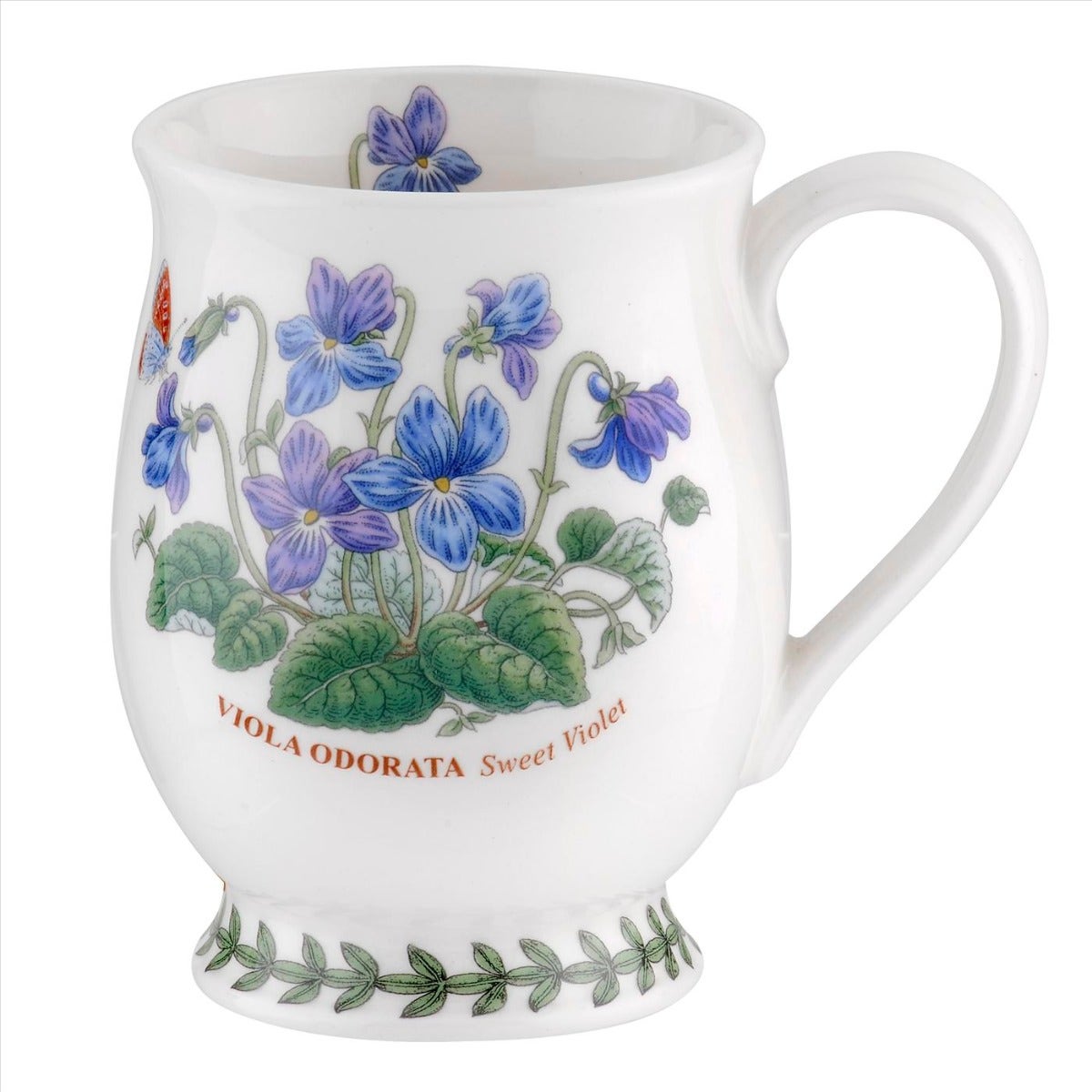 Seconds Portmeirion Botanic Garden Set Of 6 Flower of The Month Bristol Tankards - February