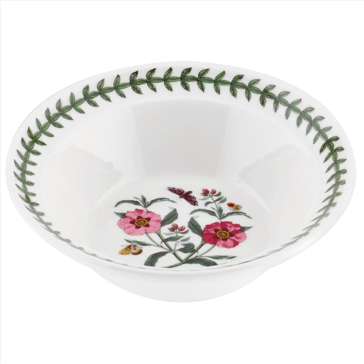 Seconds Portmeirion Botanic Garden Set Of 6 Oatmeal Bowls (Drum Shape) - Rock Rose