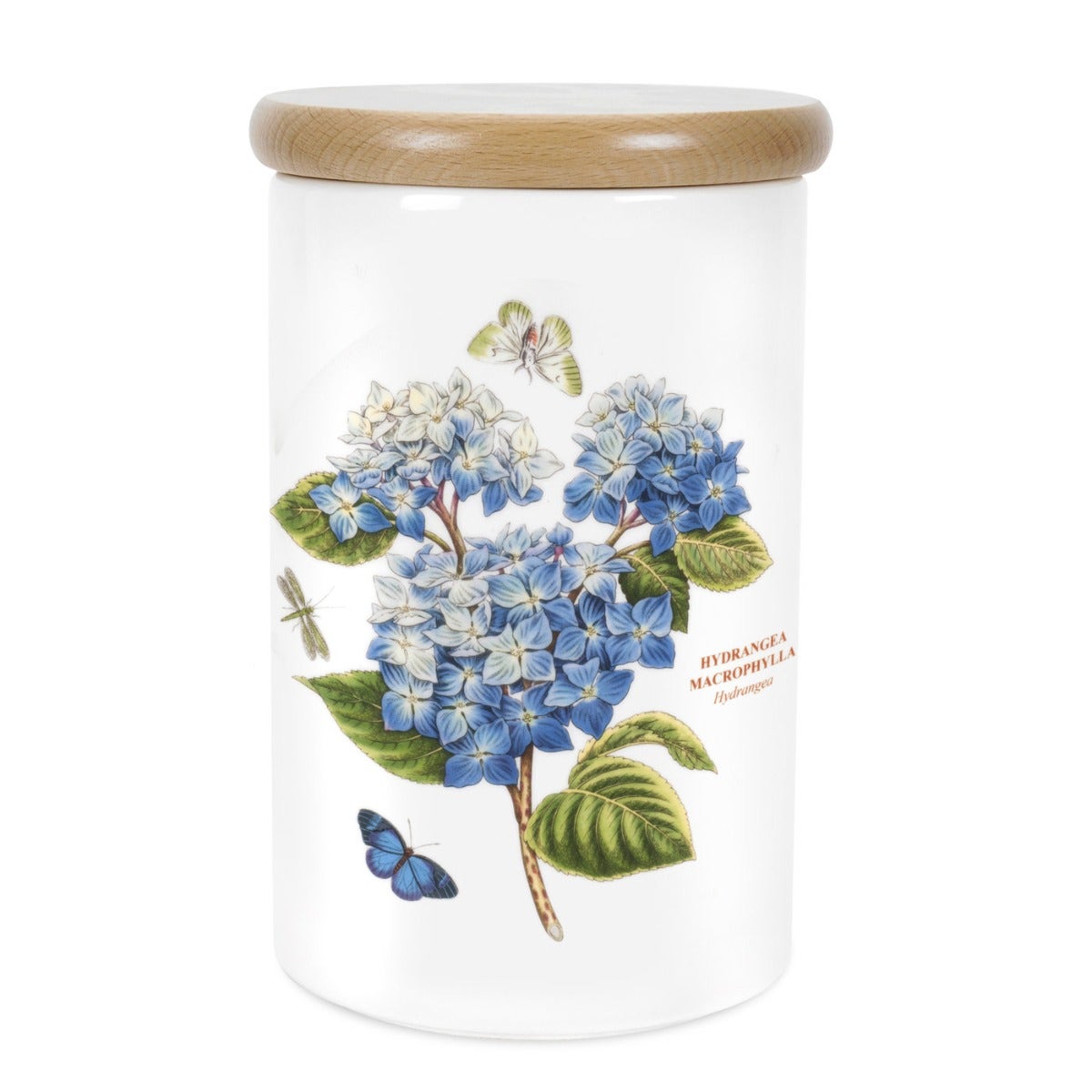 Seconds Portmeirion Botanic Garden  8 Inch Airtight Jar - Hydrangea