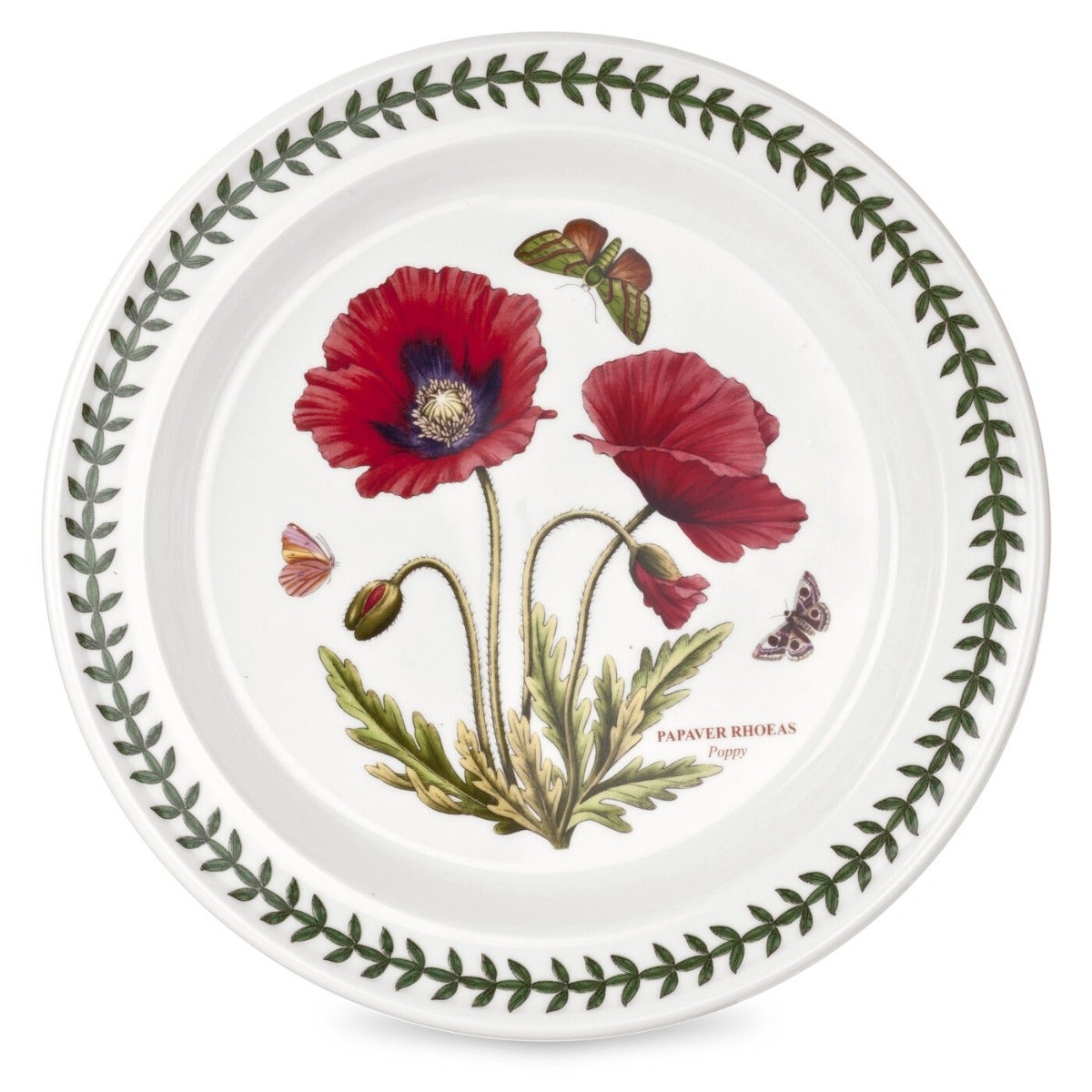 Seconds Portmeirion Botanic Garden 10 Inch Dinner Plate - Poppy