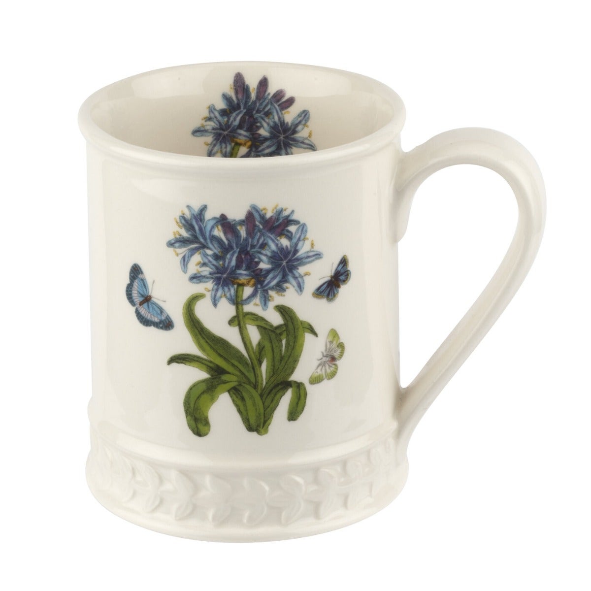 Seconds Portmeirion Botanic Garden Embossed 12oz Tankard - No Guarantee of Flower Design