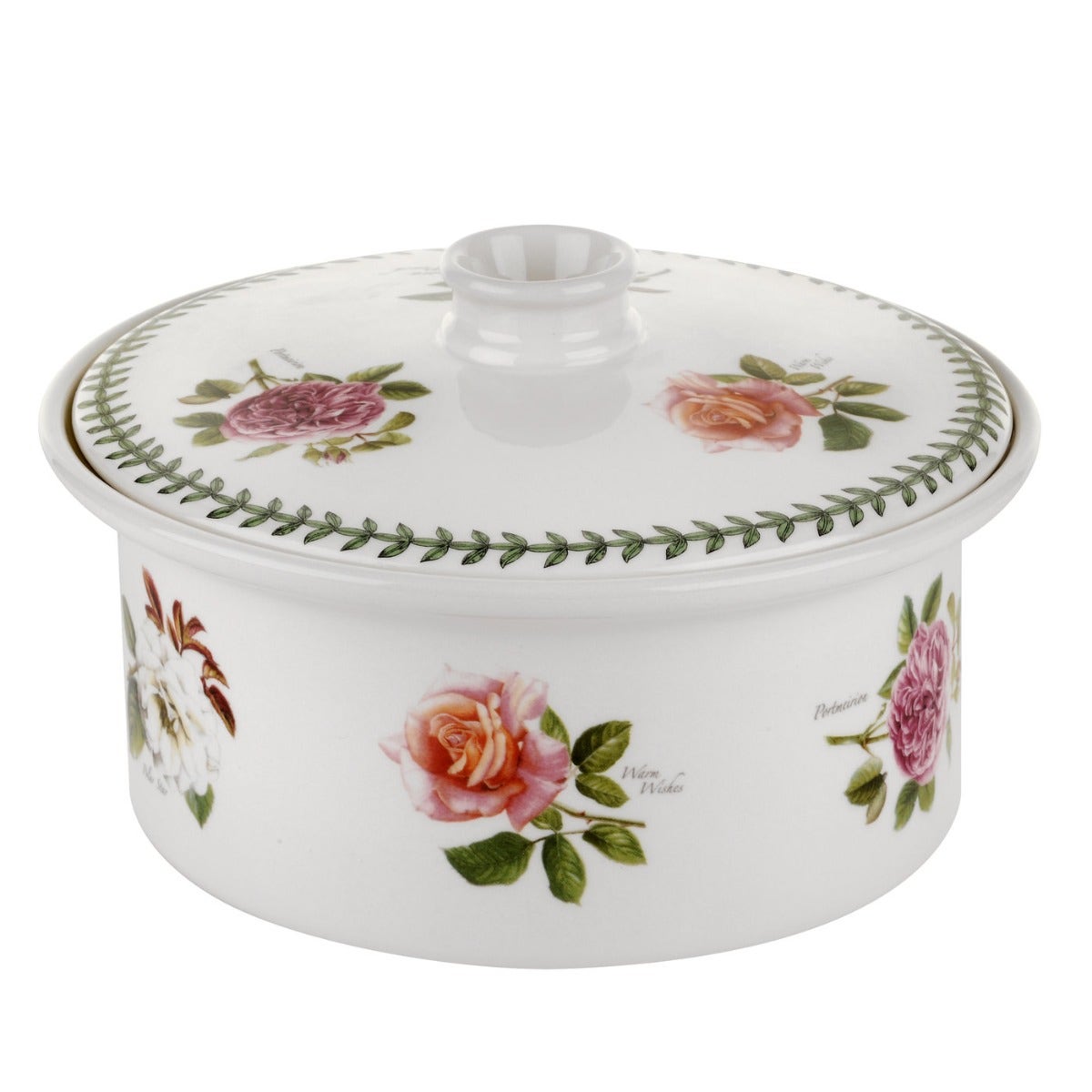 Seconds Portmeirion Botanic Roses Covered Vegetable Dish - No Guarantee of Flower Design