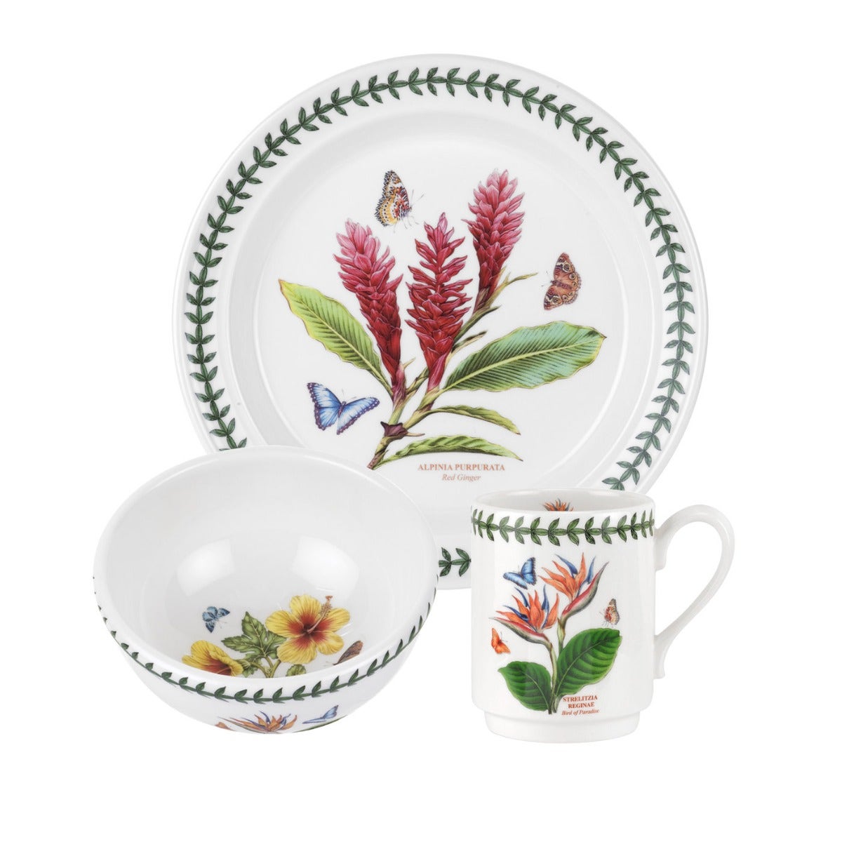 Seconds Portmeirion Exotic Botanic Garden 18 Piece Set  - No Guaurentee of Flower Design