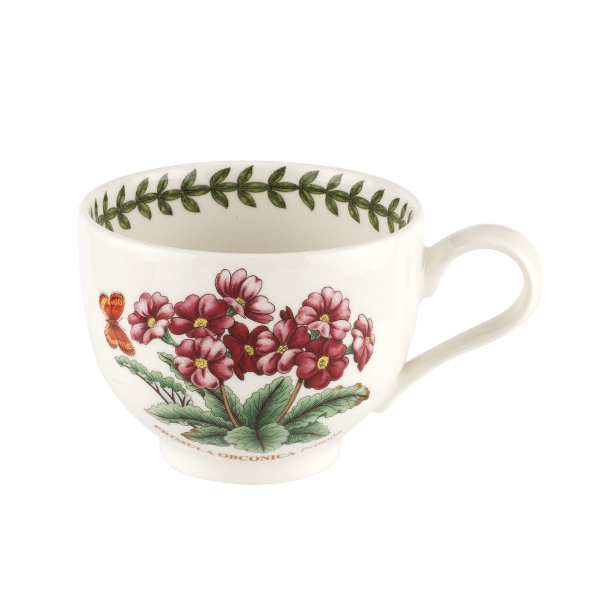 Seconds Portmeirion Botanic Garden Trad Teacup Cup Inner Border Flower of the Month - No Guarantee of Flower Design