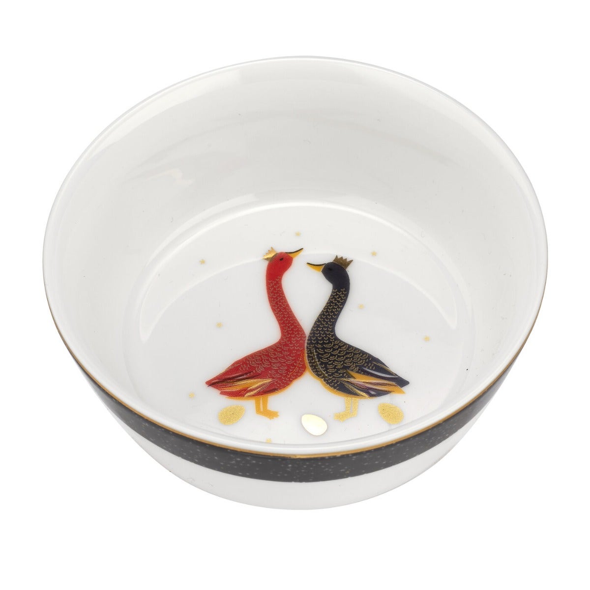 Sara Miller London Portmeirion Geese Christmas Collection Bowls Set of 2 