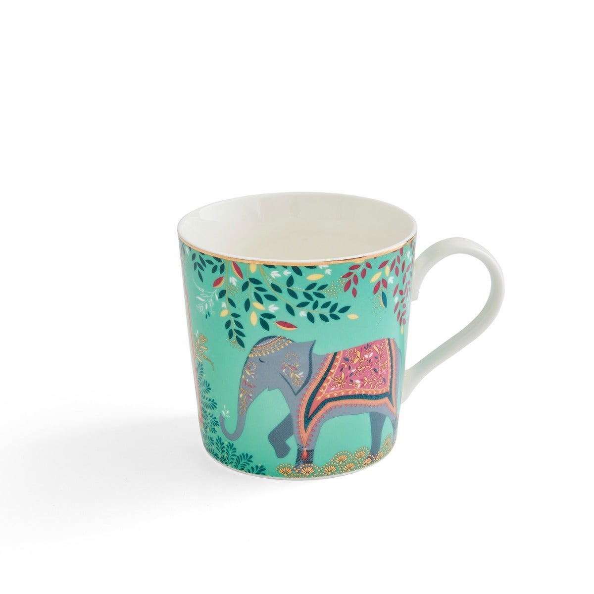 Sara Miller London India Elephant's Oasis Mug