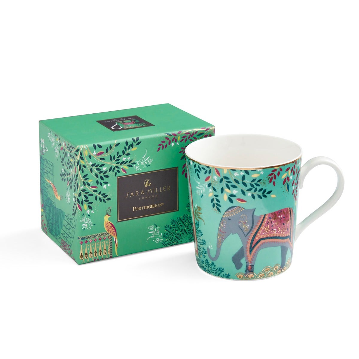 Sara Miller London India Elephant's Oasis Mug