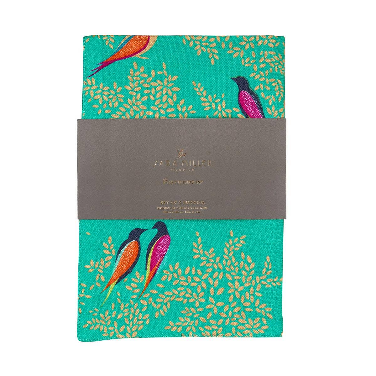 Sara Miller Chelsea, Set of 2 Napkins, Green