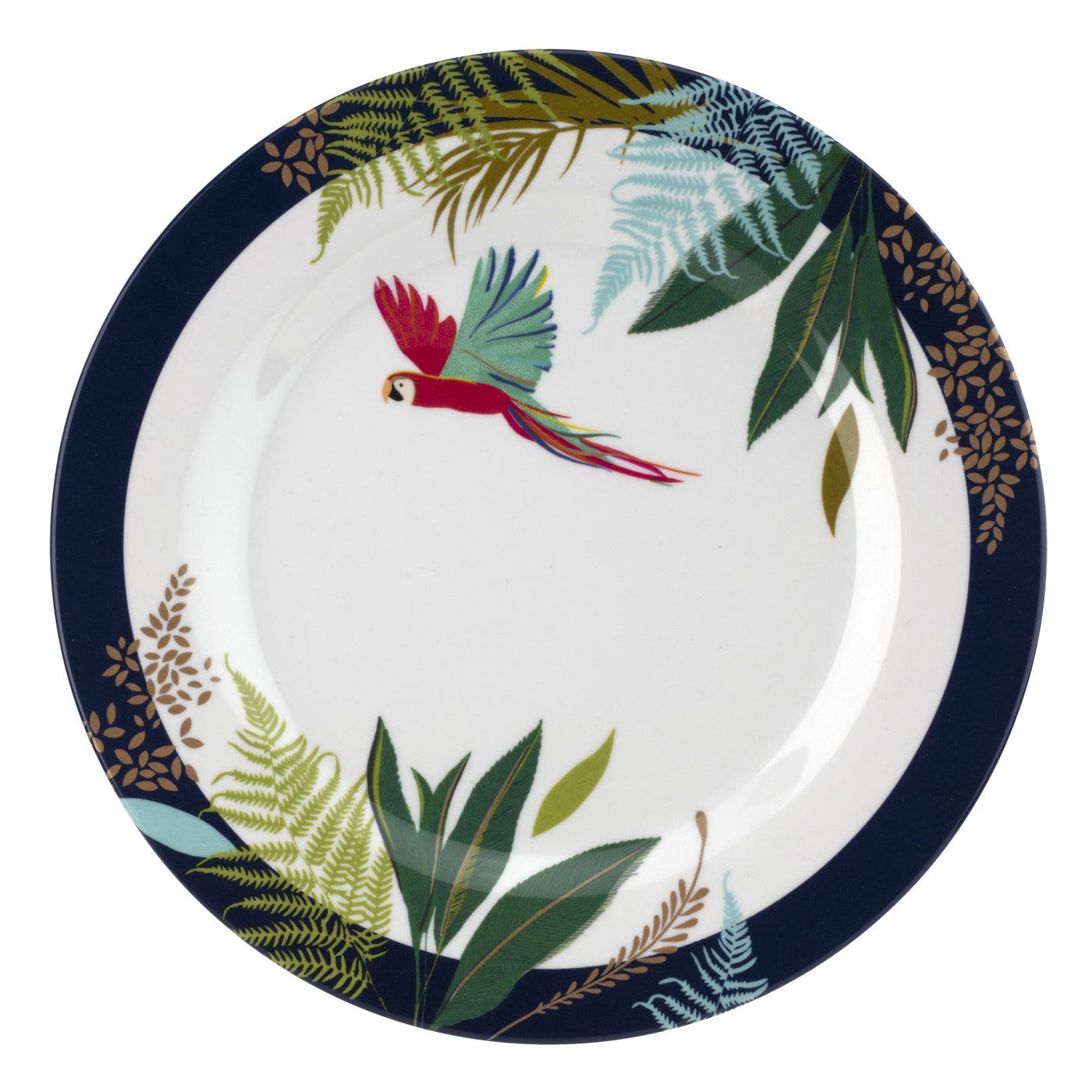 Sara Miller London Portmeirion The Parrot Melamine Side Plates Set of 4