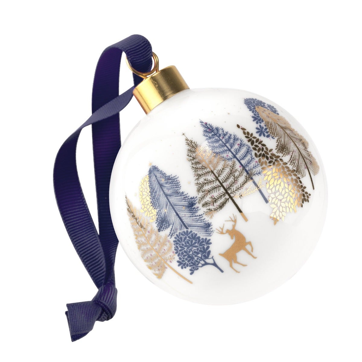 Sara Miller London Portmeirion Prancing Deer Bauble