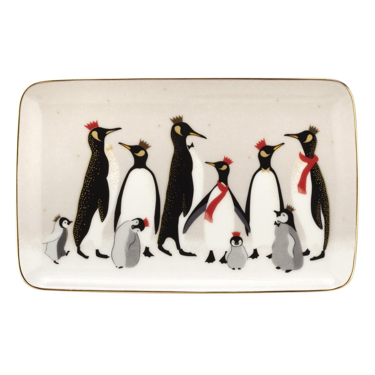 Sara Miller London Portmeirion Penguin Christmas Collection Tray