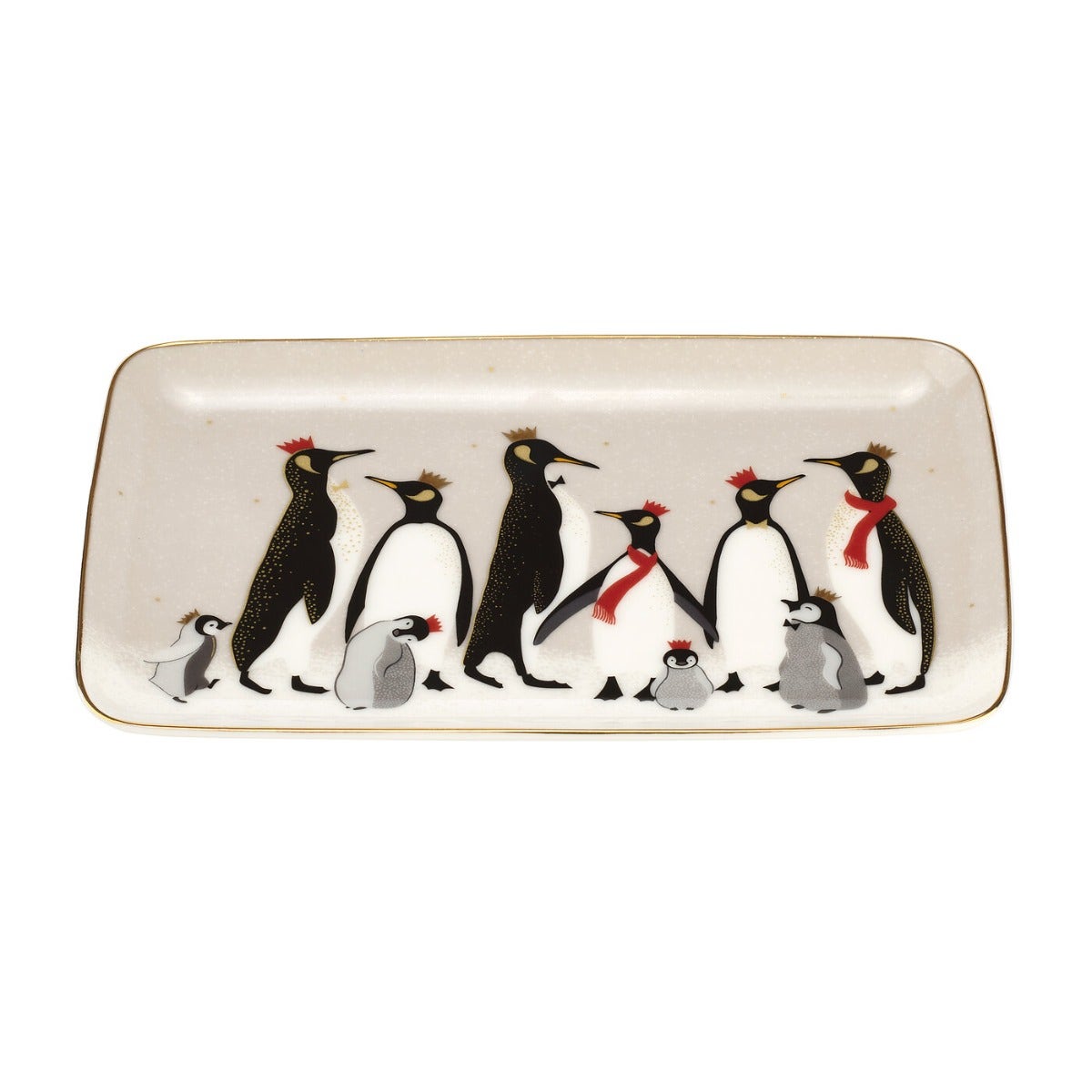 Sara Miller London Portmeirion Penguin Christmas Collection Tray