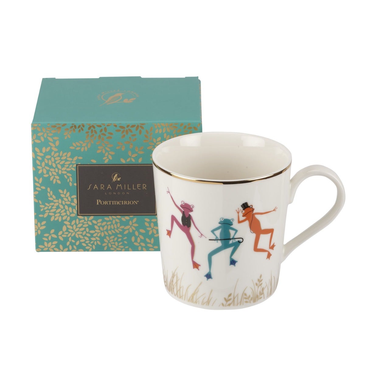 Sara Miller London Portmeirion Piccadilly Mighty Fine Frogs Mug