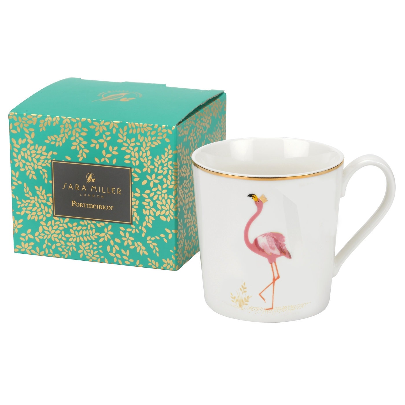 Sara Miller London Portmeirion PIccadilly Mug - Flamboyant Flamingo