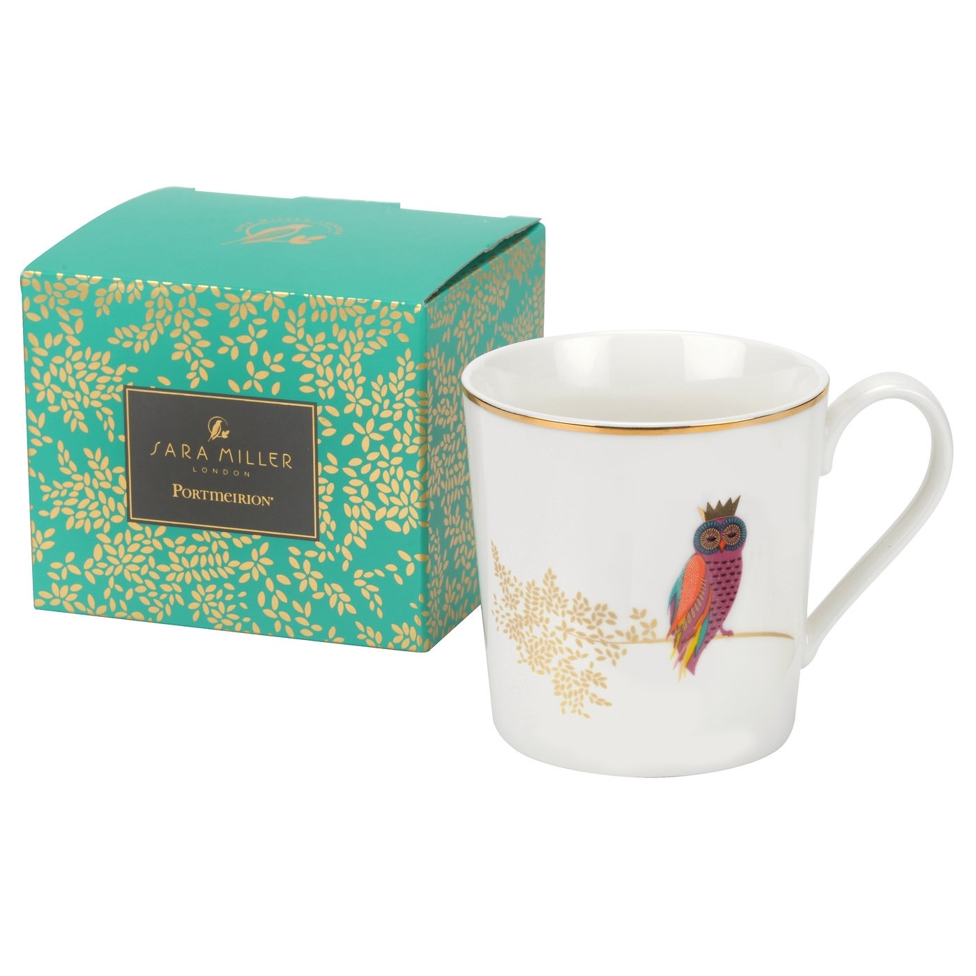 Sara Miller London Portmeirion Piccadilly Mug - Opulent Owl