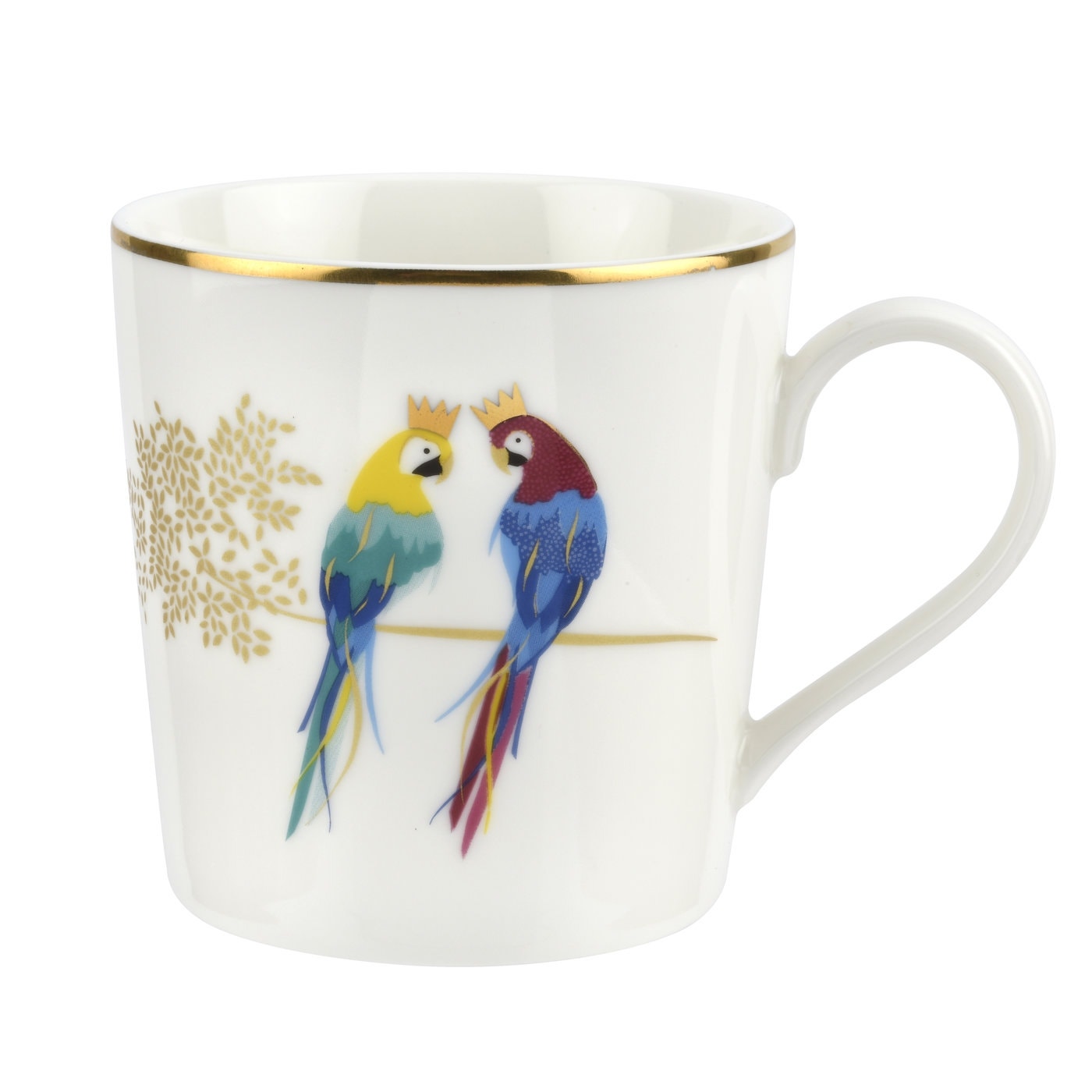 Sara Miller London Portmeirion Piccadilly Posing Parrots Mug