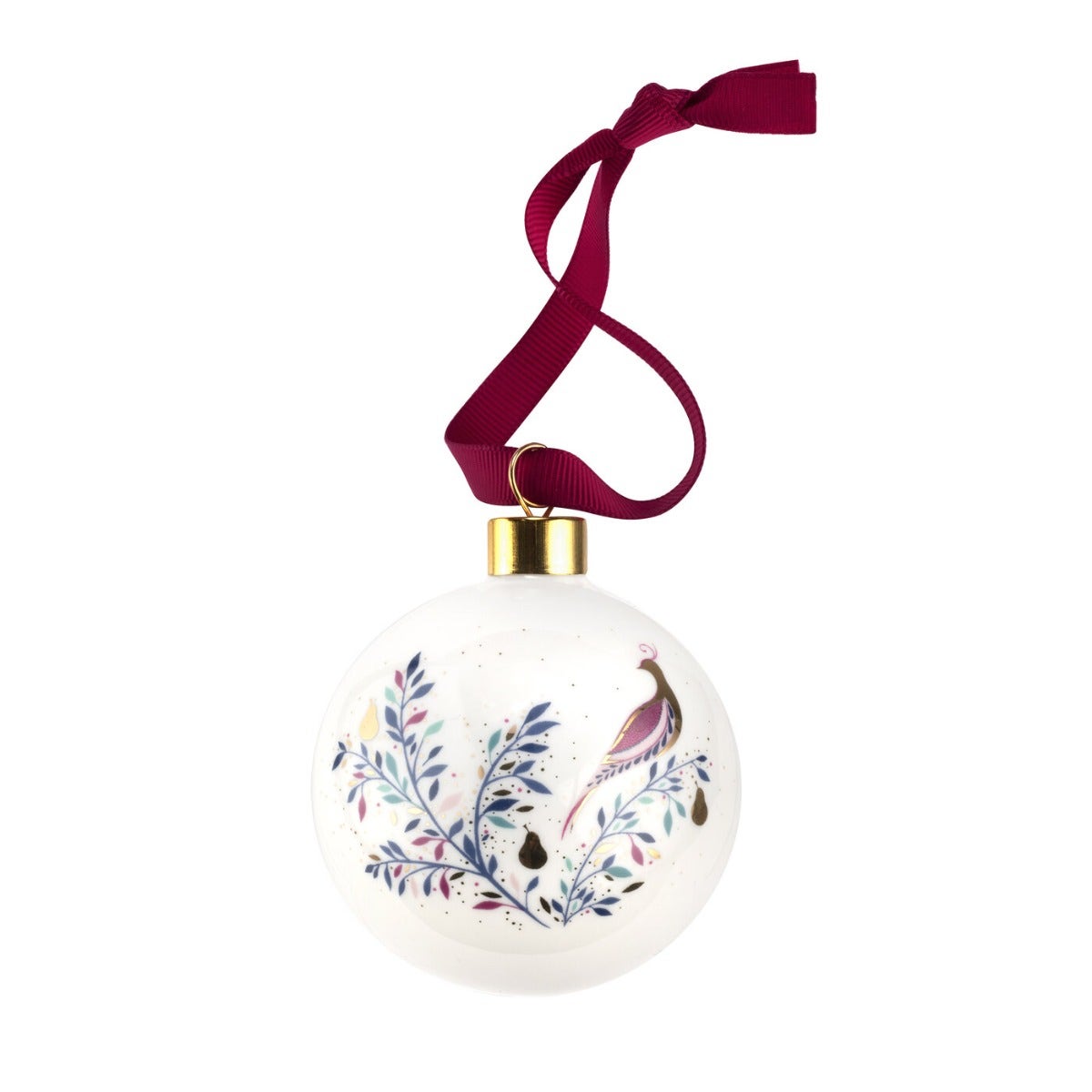 Sara Miller London Portmeirion Partridge in a Pear Tree Bauble