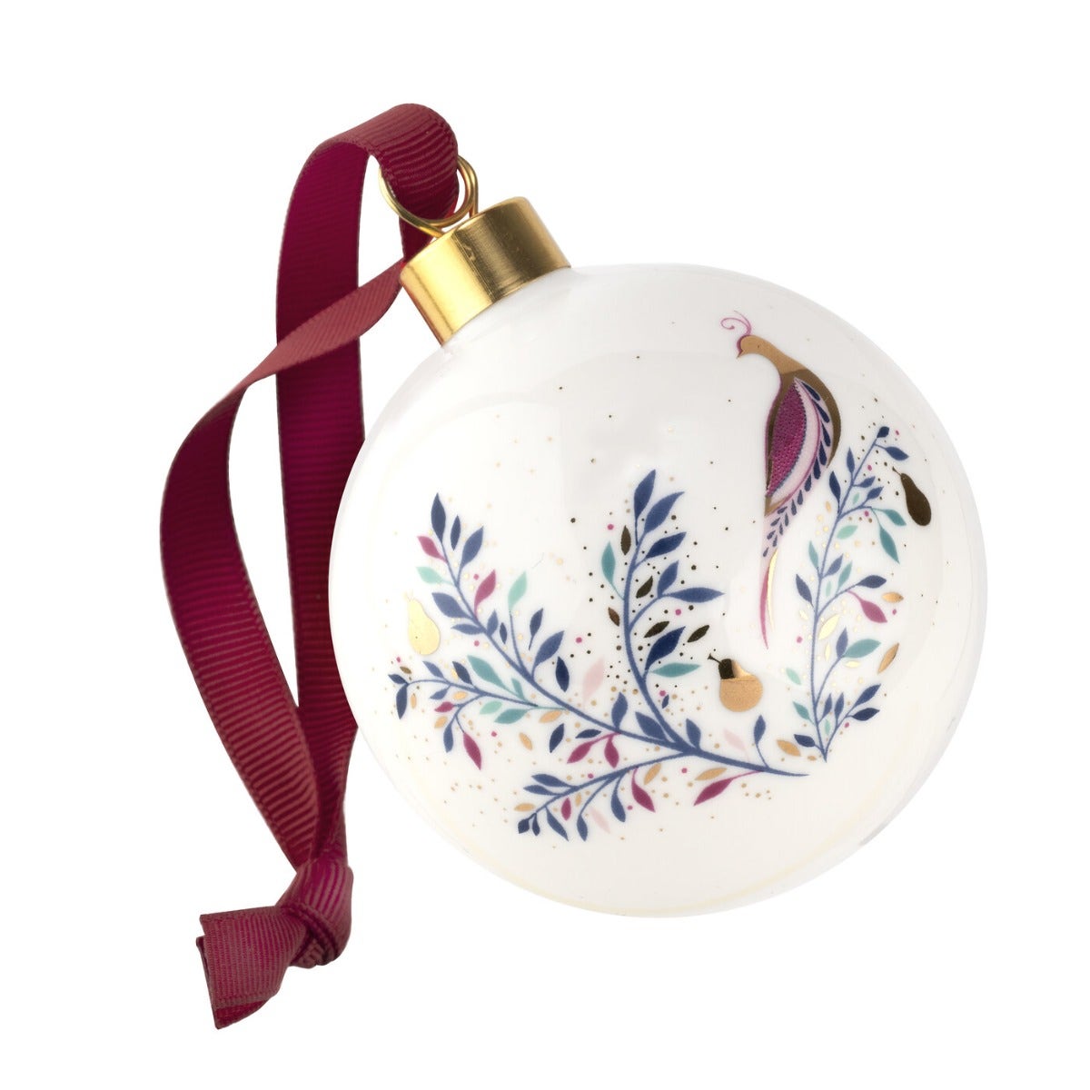 Sara Miller London Portmeirion Partridge in a Pear Tree Bauble