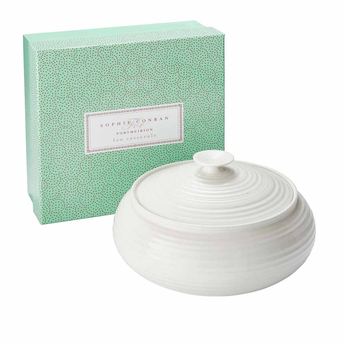 Sophie Conran for Portmeirion White Low Casserole 6 pint