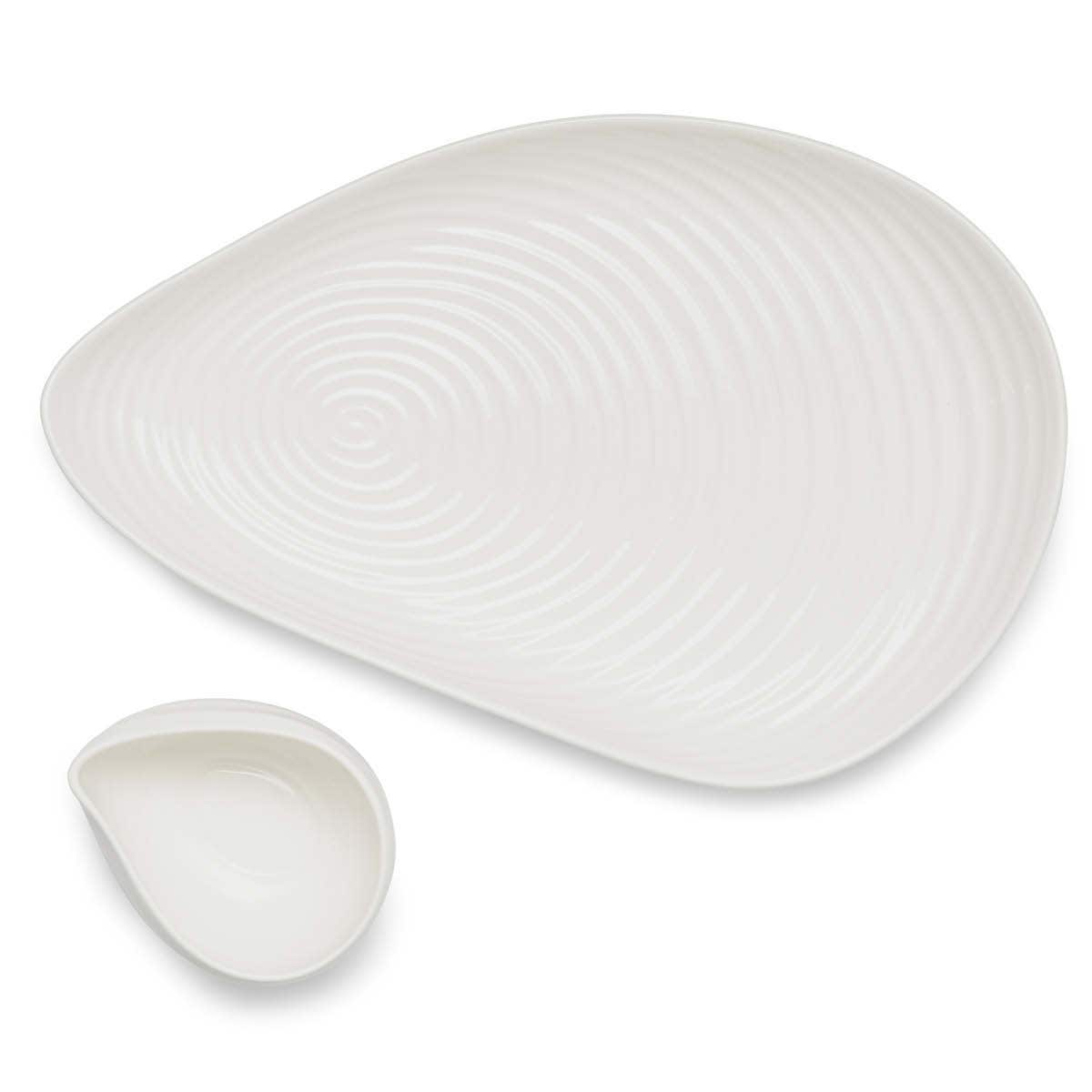 Sophie Conran for Portmeirion Shell Shaped Serving Platter & Bowl