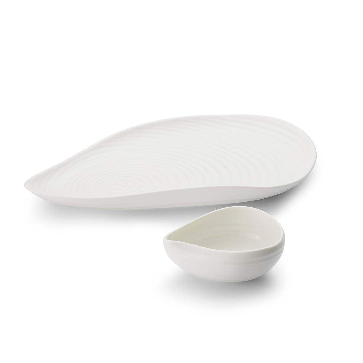 Sophie Conran for Portmeirion Shell Shaped Serving Platter & Bowl