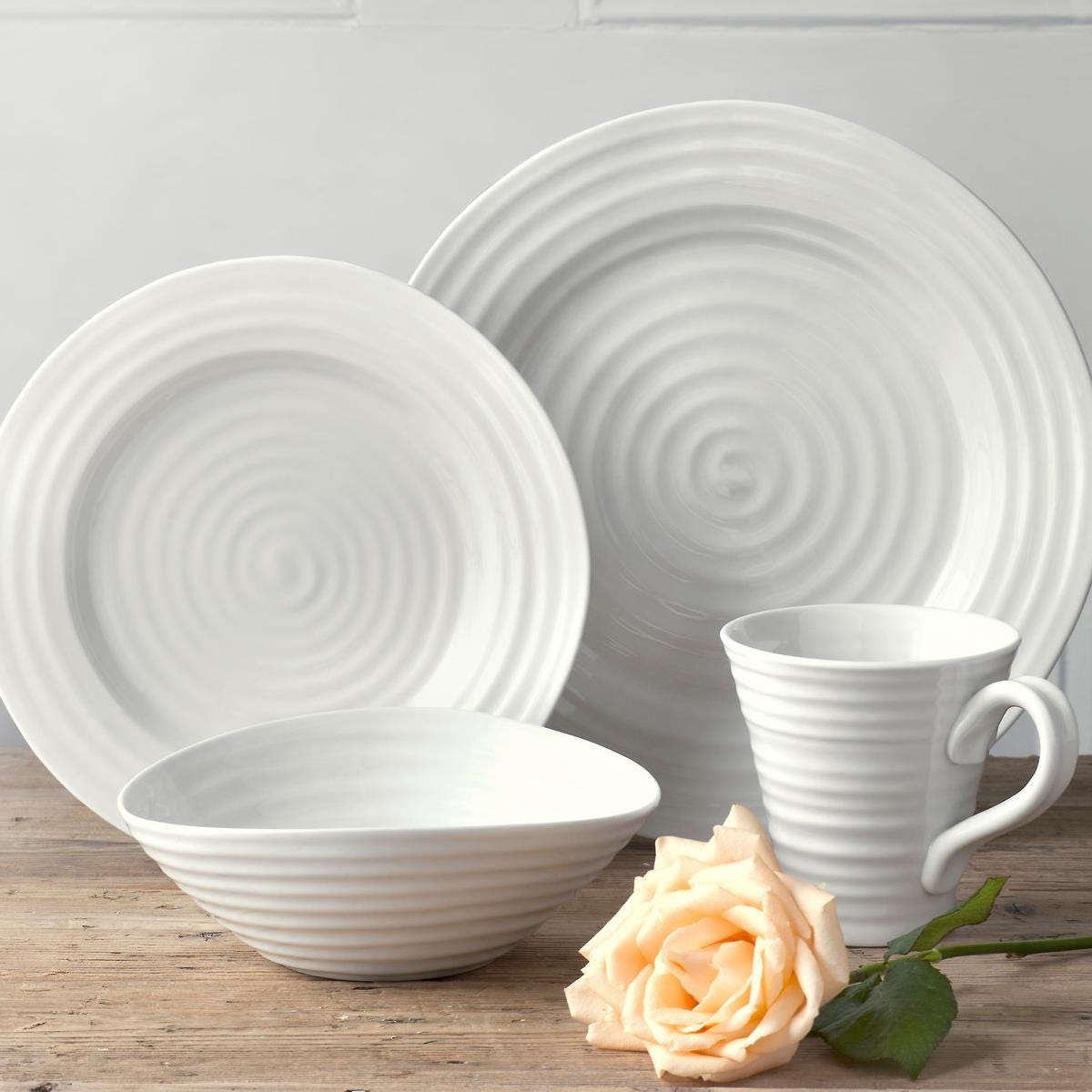 Sophie Conran for Portmeirion White Bistro Plate set of 2