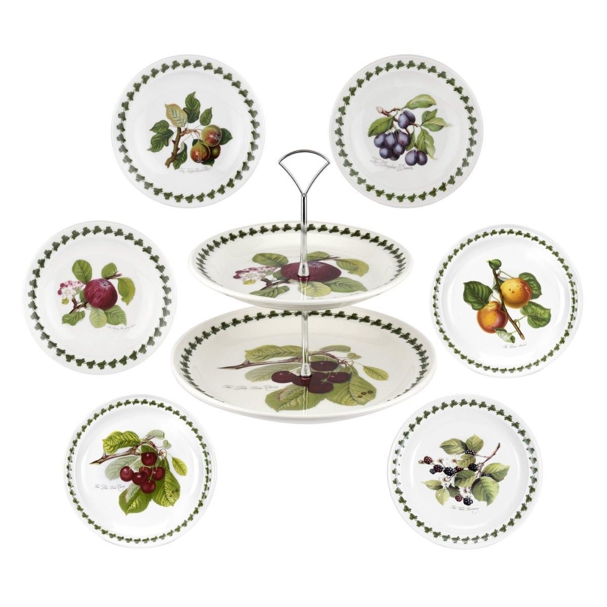 Seconds Portmeirion Pomona AfterNoon Tea Set - No Guarantee of Fruit Design