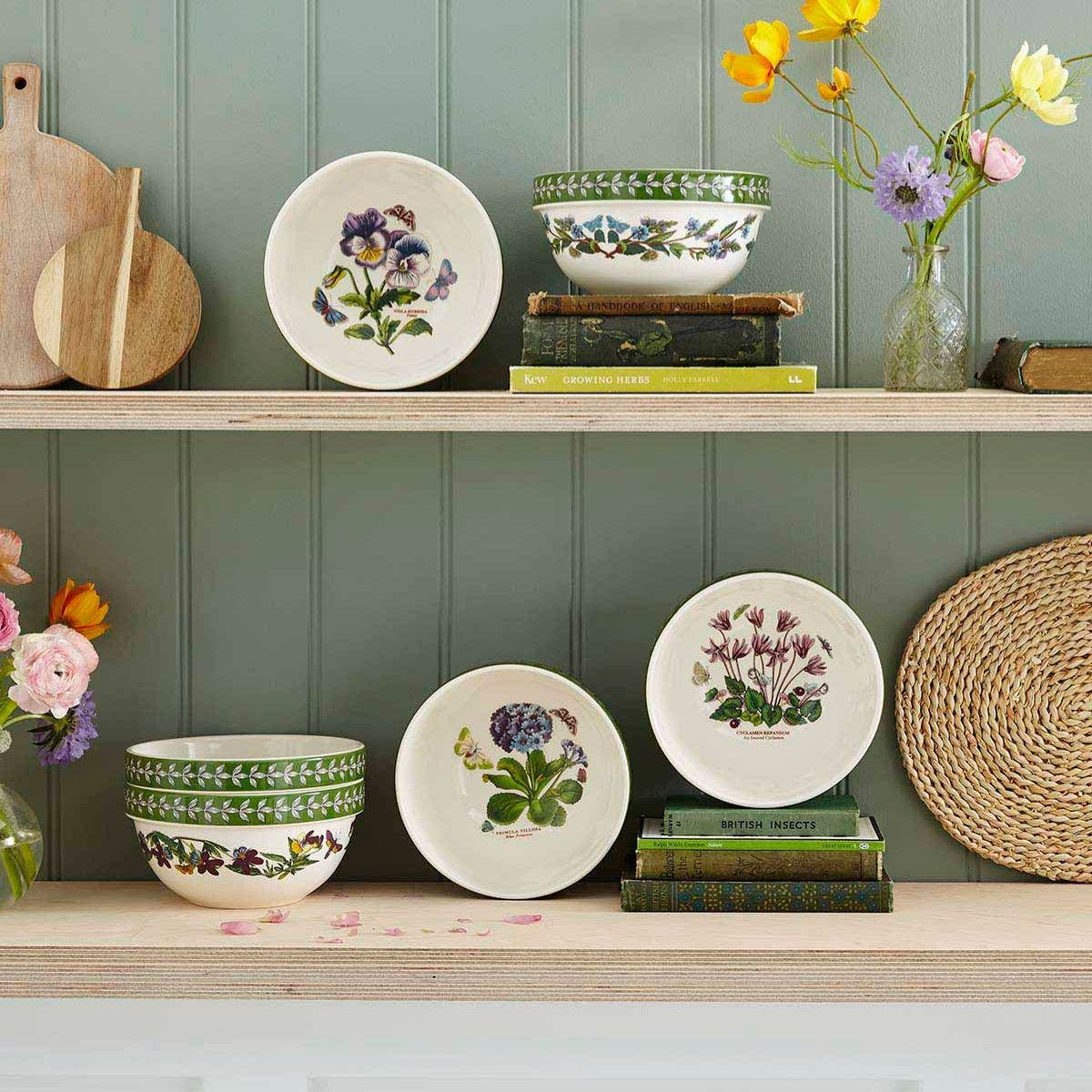 Botanic Garden Etchings Set of 6, 5 inch Stacking Bowls