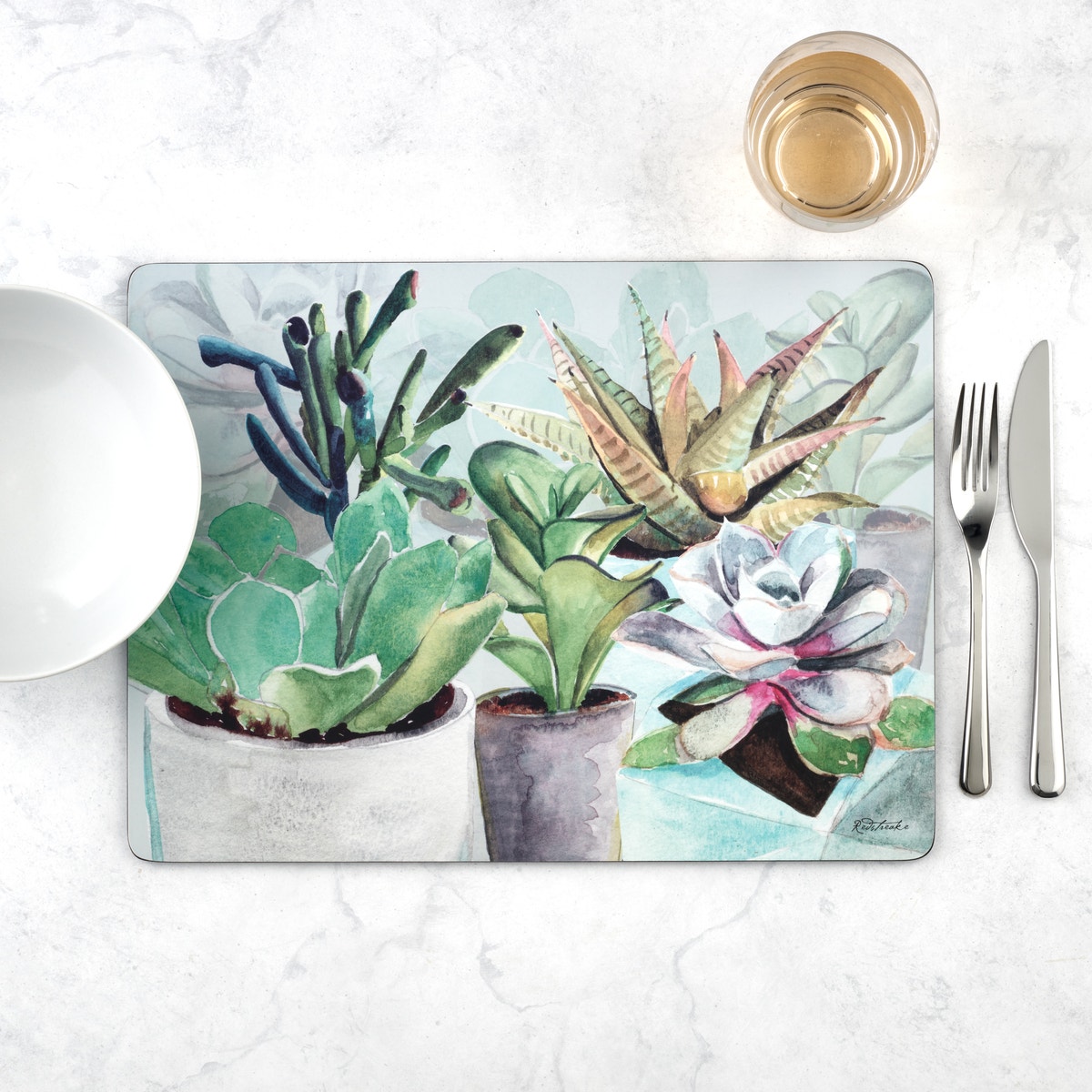 Pimpernel Succulents Set of 4 Placemats