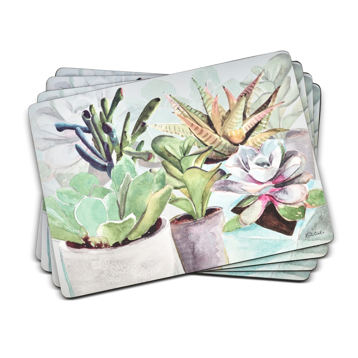 Pimpernel Succulents Set of 4 Placemats