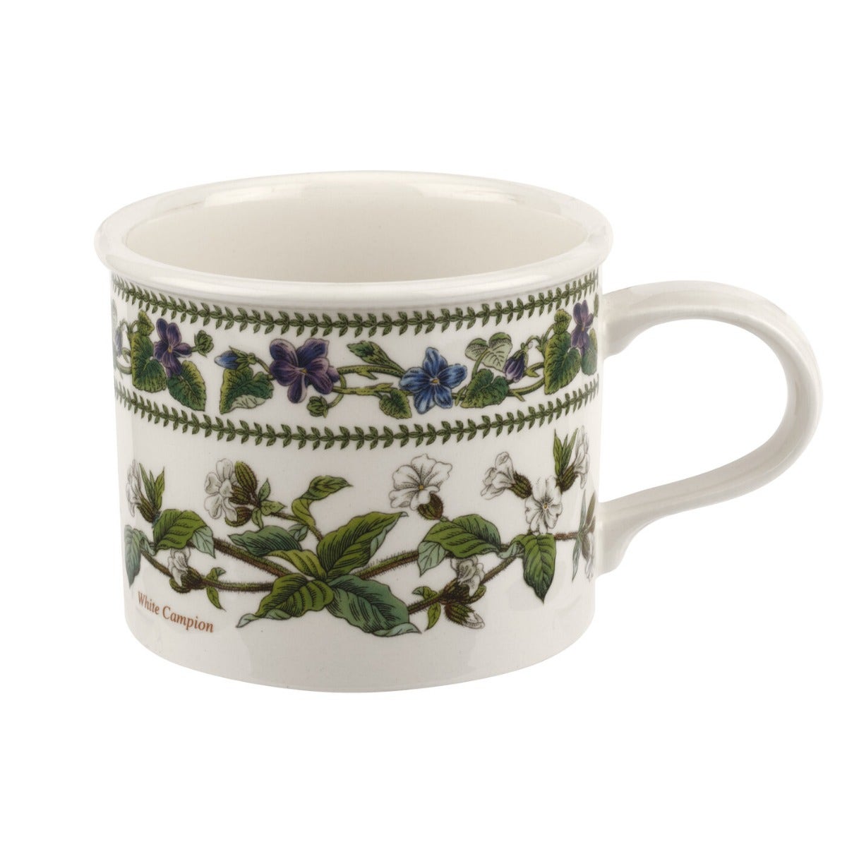 Seconds Portmeirion Variations Set Of 6 Breakfast Cup and Saucers (Drum Shape) - No Guarantee of Flower Design